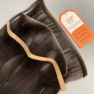 Cinta Invisible de cabello humano 100% europeo, extensiones de cabello Genius, trama con pegamento, Cinta Larga, venta al por mayor, doble estiramiento, de alta calidad - Product Image 3