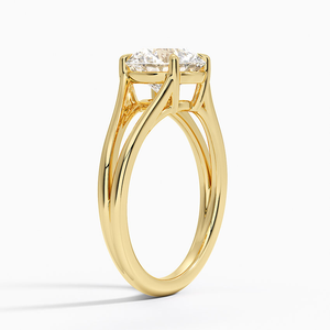 Classic Style V Twist Solitaire Engagement Ring 925 <b>Silver</b> Moissanite Diamond Great Gift for Her on Wedding Anniversary Parties - Product Image 5