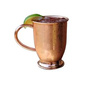Unique Design Copper <b>Mug</b> With Brass Handle Decorative Finish Drinkware for Kitchen Home Hotel Restaurant and Bar - Product Image 3