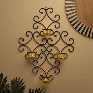 Vintage Wrought <b>Iron</b> Metal Candle Holder Centerpiece Star Shape Design Premium Quality Metal Candle Holder - Product Image 4