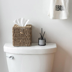 El precio más bajo, soporte de pañuelos de algas marinas sostenibles, accesorios de cocina, servilleteros de rafia hechos a mano - Product Image 3