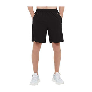 High Trending <b>Men's</b> Mid Waist Cargo Stretch <b>Shorts</b> High Quality 100% Polyester Multi-Pockets with Solid <b>Pattern</b> - Product Image 1