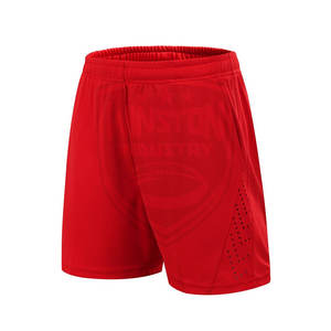 Short de football de sport à séchage rapide pour hommes en tissu de couleur unie à vendre - Product Image 2