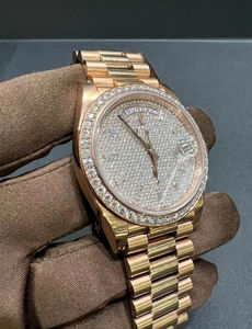 Nuevo Reloj de Acero Inoxidable para Hombre con Diamantes Baguette de Claridad VVS Cultivados en Laboratorio, Totalmente Engastados, para Uso Diario y Fiestas de Lujo - Product Image 3