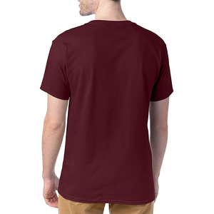 T-shirt pour hommes de couleur marron sur mesure OEM avec un matériau en coton de qualité supérieure respirant à séchage rapide avec taille de couleur et logo - Product Image 2