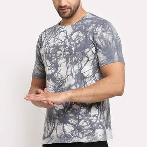 Cómoda Camiseta de manga corta de algodón transpirable de alta calidad para hombres con sublimación personalizable bajo MOQ mejor precio - Product Image 2