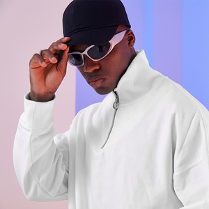 เสื้อสเวตเตอร์ซิปมีฮู้ดสำหรับผู้ชาย14ชิ้นผ้าเทอร์รี่คอตั้ง - Product Image 2