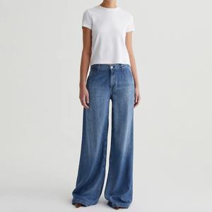 Camiseta Premium de algodón 100% ajustada para mujer, camiseta de manga corta con cuello redondo y estampado 3D, camiseta gruesa de gran tamaño 300 GSM - Product Image 1