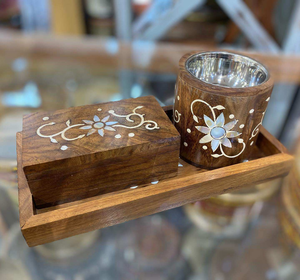 Juego de Incienso Bakhoor de Madera con Incrustaciones Personalizables de Primera Calidad, Quemador de Nácar, Caja de Acrílico para Decoración del Hogar, Temporada de Primavera, Arabia Saudita - Product Image 3