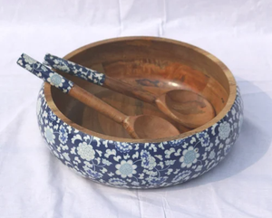 Ensemble de bols en bois enduit d'émail faits à la main de l'Inde vaisselle jetable personnalisable pour les fêtes à la maison vente à chaud - Product Image 4