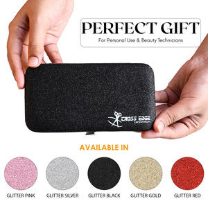 Professional Eyelash Tweezer Storage Box 6-Slot Tweezer Case Stainless Steel Frame Tweezers Case for <b>Lash</b> & Brow Glittered - Product Image 3