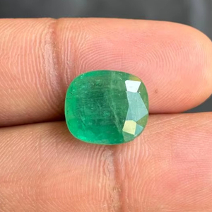 Piedra Preciosa Verde Esmeralda Natural, Corte Cojín, Calibrada, para Joyería, Facetada, Directo del Fabricante de India, Verde Zambia - Product Image 2