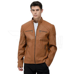 Veste en cuir pour homme respirante à étiquette privée, utilisation en extérieur, veste en cuir légère pour homme - Product Image 3