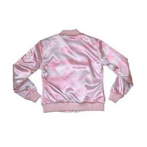 Bas prix hommes Sublimation Satin veste universitaire à manches longues 100% Polyester décontracté unisexe veste respirant Bomber veste pour hommes - Product Image 2