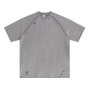 Custom <b>Graphic</b> <b>Tees</b> T Shirts Printed Men's Printing <b>Vintage</b> Distressed Acid Wash T-shirt Men Oversized T-shirt for men - Product Image 4