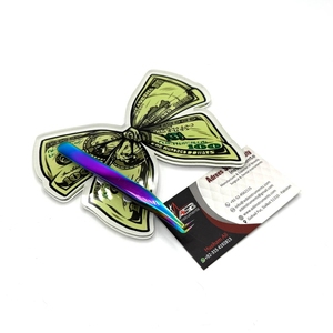 Los Últimos Diseños de Azulejos para Pestañas con Diseño de Dólar Sostenible para Pinzas de Pestañas, Venta al por Mayor, Diseña tus Propios Azulejos de Acrílico Personalizados - Product Image 4
