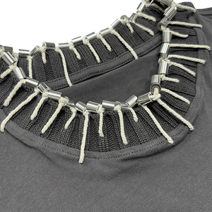 Camiseta Oversize de Punto con Estampado Personalizado, 180 g/m², Algodón Grueso, Estilo Urbano, Manga Corta para Hombre, Nueva Llegada - Product Image 2
