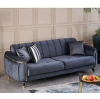 Juego de Sofás para Salón, Muebles Turcos Chesterfield Convertibles y Extensibles para Hotel, Apartamento, Villa, Restaurante, Cafetería, Oficina, Interior