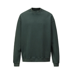 Sweat-shirt à capuche pour homme, streetwear oversize, sweat-shirt à col rond personnalisé, sweat-shirt en molleton pour homme, 400g, épaules tombantes - Product Image 3