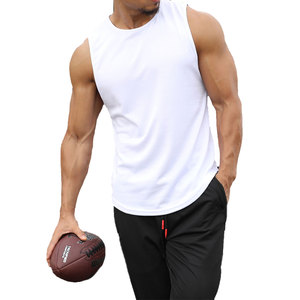 Wholesale <b>Men's</b> 100% Cotton Plain White <b>Singlet</b> Breathable Knitted Casual Style - Product Image 5