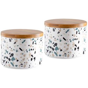 Juego de botes de almacenamiento de alimentos galvanizados de diseño de tendencia, diseño maravilloso, cocina, azúcar, café, bote de lata - Product Image 5