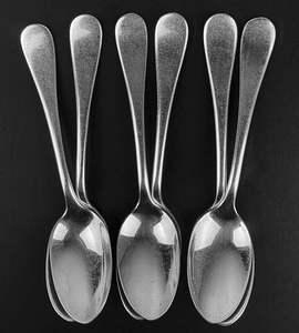 Direct Price SpoonsSet of 6 Stainless Steel Cutlery Set Indian Manufacturer <b>Mirrored</b> Stainless Steel Luxury Dining Decor - Product Image 1