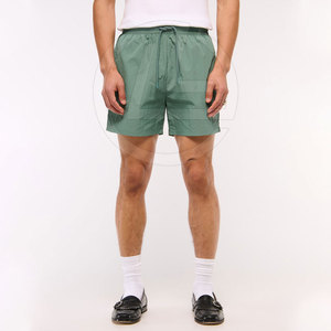 Short athlétique en nylon décontracté solide pour homme-Taille légère, respirante et élastique à séchage rapide - Product Image 1