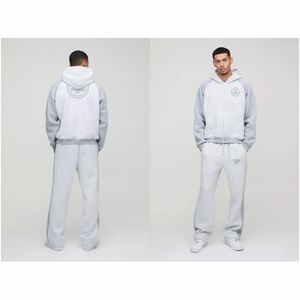 Pull à capuche pour homme 100% coton biologique surdimensionné et écologique Long hiver solide motif 3D perlé broderie - Product Image 4