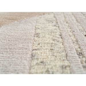 Alfombra Azalea Ivory de Lana y Seda de Bambú Anudada a Mano con Patrón Geométrico Abstracto para el Hogar, Pasillo o Suelo, Grosor de 10 mm - Modelo Aiwb-4010 - Product Image 3