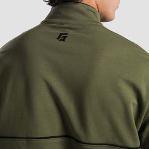 Sudadera Casual Personalizada con Media Cremallera, Talla 6XL, Diseño con Cremallera, Logotipo Bordado, Tejido de Punto Teñido Liso, Estampado Serigrafiado, Color Sólido - Product Image 5