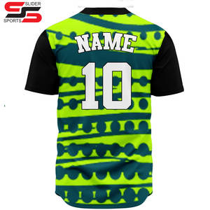 Sublimation Cheer Baseball Jersey Bouton d'impression personnalisée avec des noms différents sur - Product Image 2