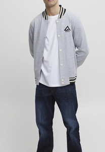 Blouson universitaire respirant à capuche pour moto, avec col montant et poignets, broderie chenille, personnalisable avec votre propre logo - Product Image 3