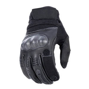 Gants tactiques en cuir pour l'extérieur, rembourrage de la paume, couture flexible, fermeture à cordon pour la survie, la randonnée, le paintball, le cyclisme - Product Image 3