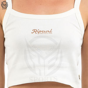 Débardeur vierge uni en coton de haute qualité pour femmes Vêtements d'été personnalisés en gros Débardeur pour femmes en vrac - Product Image 4