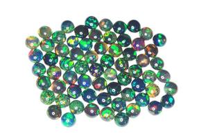 Lote al por mayor de ópalos negros naturales de 9 mm, cabujones redondos, paquete a granel, tamaños calibrados, grado comercial, servicios OEM de piedras preciosas - Product Image 5