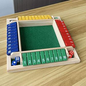 Juego de caja de cierre de 4 lados, número de tablero de madera, juguete de dados para beber, fiesta KTV | Juguetes y pasatiempos | Juegos de mesa y juegos tradicionales - Product Image 5