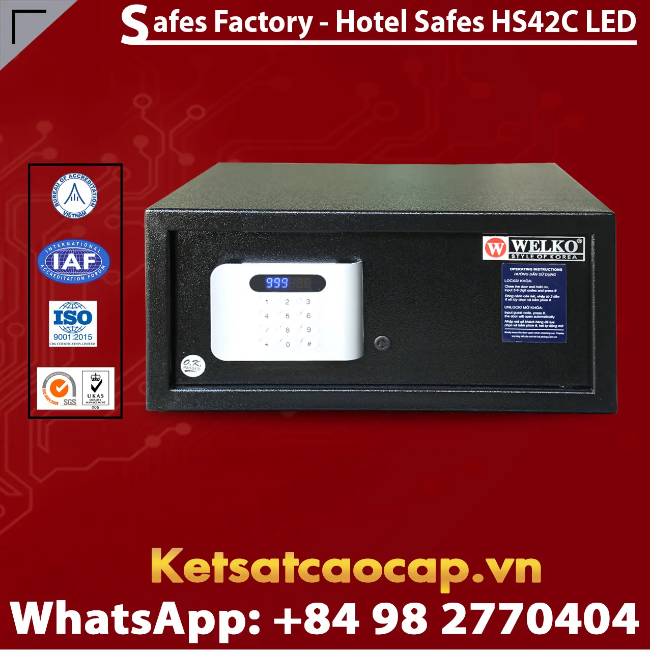 welko american export safes with good price in hanoi - Smart Home Safes High Quality Factory Price