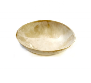 Bol à salade et à fruits vintage en corne de buffle sculptée, vaisselle indienne en corne, Uttar Pradesh, NOUVELLE QUALITÉ ARTISANALE - Product Image 5