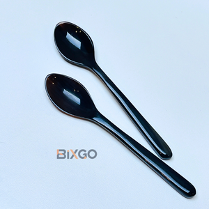Cuchara de café larga negra hecha a mano de primera calidad, hecha en Vietnam - Product Image 3