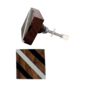 Moderne Carré Résine Bois Os Corne Boutons Tirez Poignée Tiroir pour Armoire Cuisine Chambre Salle De Bains Salon Armoires - Product Image 2