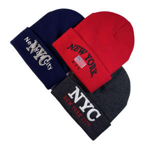 Gorro de Invierno Personalizado con Bordado 3D de Alta Calidad, Teñido Liso, 100% Acrílico, Tejido Cálido, con Logotipo Personalizado - Product Image 1