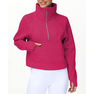 Sweatshirts pour femmes, tendance 2026, sweats à capuche pour femmes, nouveau style, coton, vêtements de sport décontractés, sweats à demi-zip pour femmes - Product Image 1