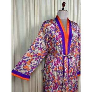 Recycled Silk Sari Women's Boho Chic Vintage <b>Beach</b> Cover Dress <b>Robe</b> for Resort Wear Gypsy House Kimono for Lounge Swimsuit - Product Image 6