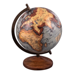 Globo de metal de aspecto antiguo hecho a mano ideal para temas de decoración con clase espacios de exhibición vintage o entornos de trabajo formales - Product Image 6