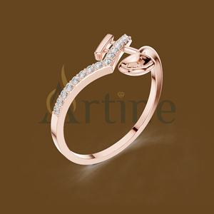 ของขวัญแหวนรูปหัวใจ18K - Product Image 1