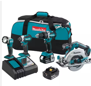 Prix réduit sur le kit combiné sans fil Makitas XT446T 18V 4 pièces LXT Lithium-Ion sans balais - Product Image 1