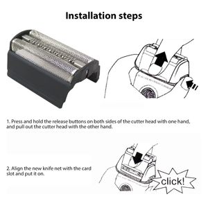 Cabezal de Repuesto para Afeitadora Eléctrica de Doble Cuchilla, Resistente al Agua IPX7, Lavable, Herramienta para Afeitar el Rostro - Product Image 5