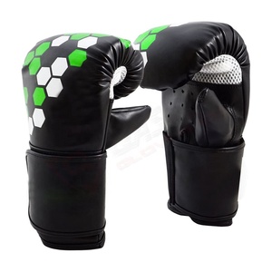 ถุงมือมวยหนัง PU สีดำสำหรับฝึกซ้อม,ถุงมือกีฬาชกมวย - Product Image 4