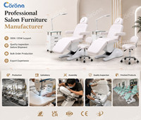Table de massage électrique commerciale inclinable pour spa, table de beauté pour salon de massage facial