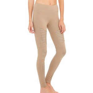 Logotipo personalizado Leggings de gimnasio para mujer Patrón sólido Ropa de yoga con cintura elástica Venta en línea Leggings de yoga para mujer - Product Image 3